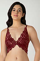 AMANTE Femme Lace Padded Non-Wired Demi Bra 06001