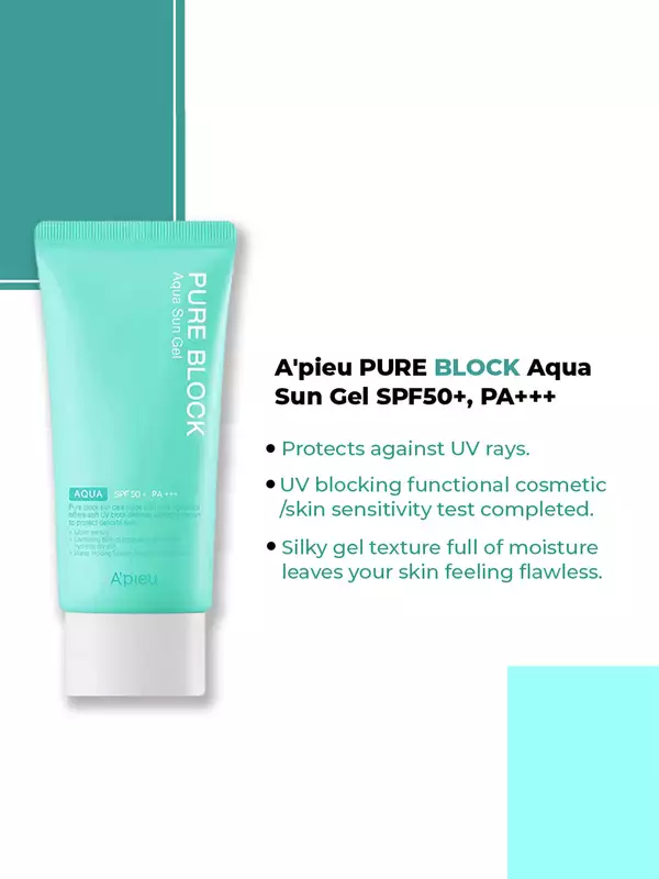 A'pieu PURE BLOCK Aqua Sun Gel SPF50+, PA+++
