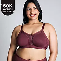 Nykd By Nykaa Everyday Cotton M-Frame Bounce Control Non-Padded Non-Wired Bra NYB101
