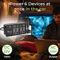 UltraProlink UM1223 - 6 in 1 Car Inverter with USB DC 12V to AC 200W