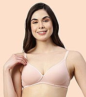 Enamor Supima Cotton Women's Plunge Lift Everyday T-Shirt Bra A039