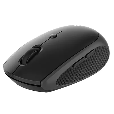 Portronics Toad 30 Wireless Mouse with 2.4 GHz Connectivity, USB Receiver, 6 Buttons, Adjustable DPI, Silicon Grip & Ergonomic Design for PC, Laptop, Mac