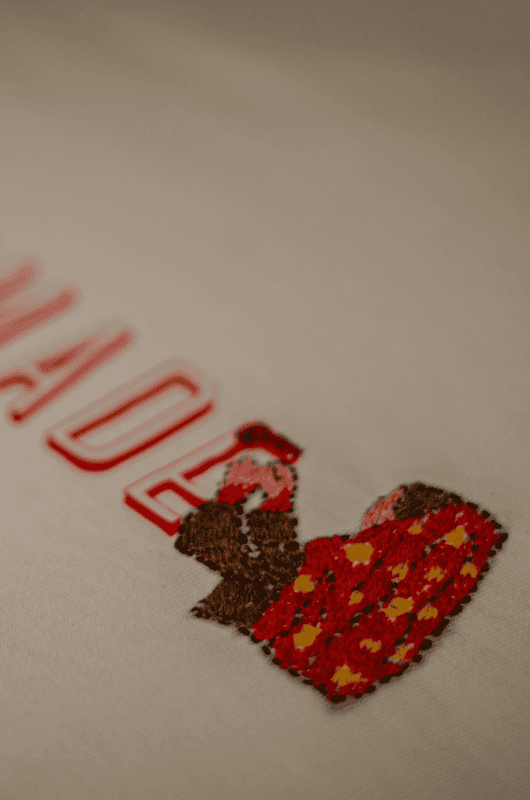 HU-MANMADE KANTHA T-SHIRT