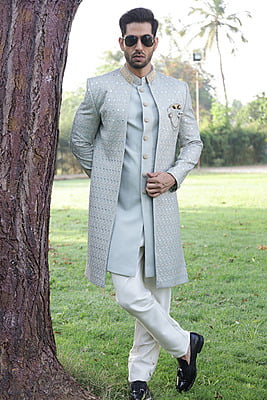 Marvel Light Blue IndoWestern Marvel Light Blue IndoWestern