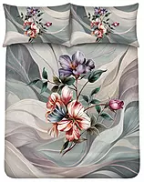 Trendy 7D Digital Print Bedsheet Soft, Stylish & Premium Quality Bed Sheet King-225 x 250 CM)