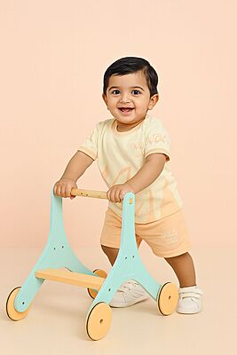 2-in-1 Wooden Baby Walker & Balance cycle 2-in-1 Wooden Baby Walker & Balance cycle
