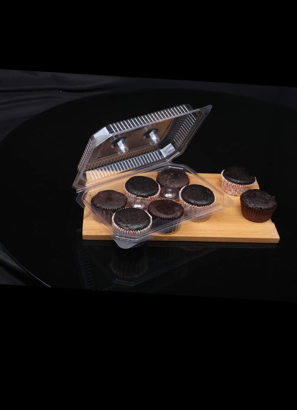 Pvc CupCake Box - 6 Cavity