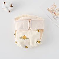 6-Layer Muslin Reusable Tape Diapers – Pack of 3 (Assorted Designs)