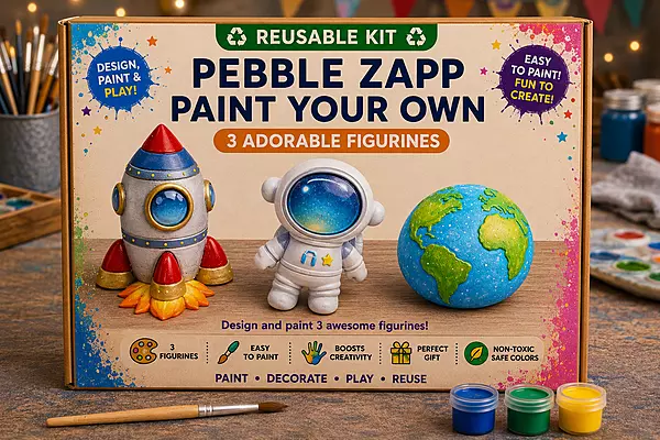 Reusable Space Discovery DIY Painting Kit – Paint Your Own Rocket, Astronaut & Globe  Any 2 with Complimentary of 2