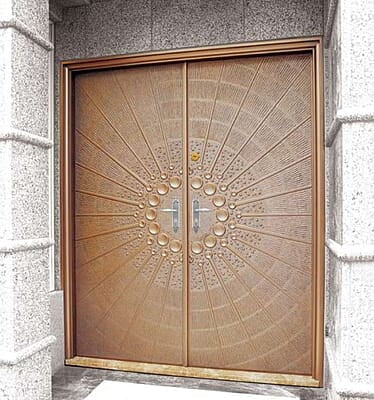 Radiant 3D HDHMR Double Door with Deco Paint in Antique Bronze Radiant 3D HDHMR Double Door with Deco Paint in Antique Bronze