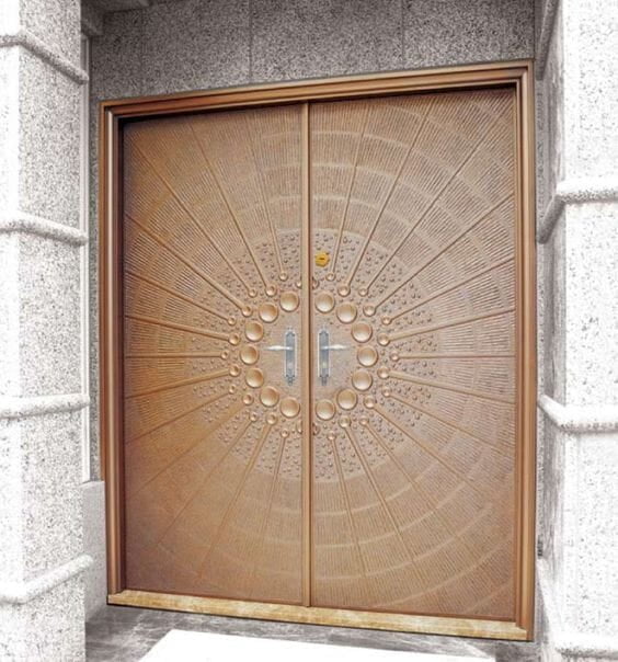 Radiant 3D HDHMR Double Door with Deco Paint in Antique Bronze