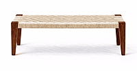 Vista Two Seater Weaved Dining Bench
