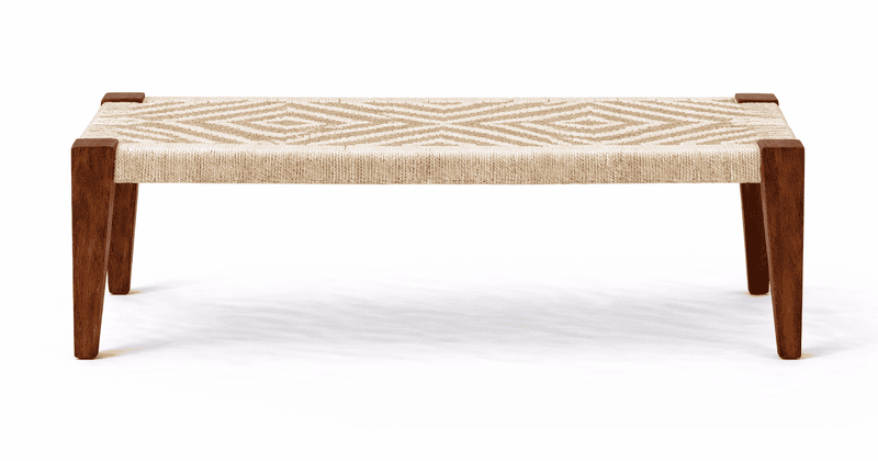 Vista Two Seater Weaved Dining Bench