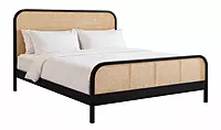 Alaya Hotel King Size Bed in Cane