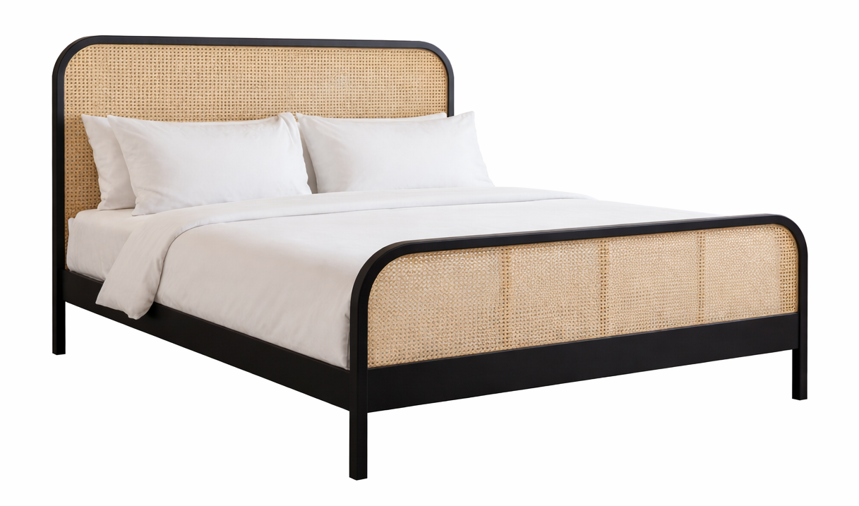 Alaya Hotel King Size Bed in Cane