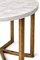 Menor Accent Peg Table Marble Top
