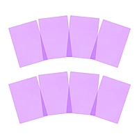 Pack of 8 A5 Plain Purple Dyslexia Overlay Reading Sheets â€“ PET Material, Rounded Corners