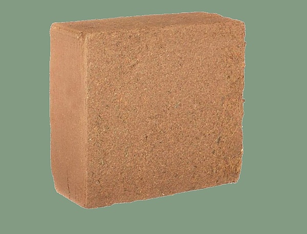 Coco Coir Block | 1 kg Compressed Coir Block | Shrink Wrapped