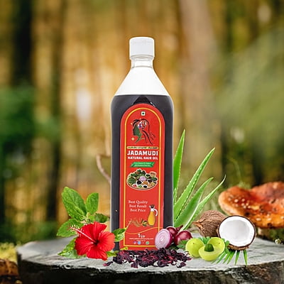 Jadamudi Natural Hair Oil (1 Lit) – Traditional Herbal Hair Growth & Care