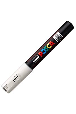 PC1M.1 MITSUBISHI UNI POSCA MARKER, 1M, WHITE PC1M.1 MITSUBISHI UNI POSCA MARKER, 1M, WHITE