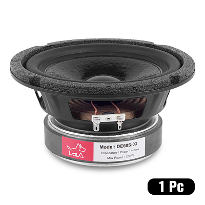 DE60S-03 SUBWOOFER 4Ohms 100 Watts (Single unit) DE60S-03 SUBWOOFER 4Ohms 100 Watts (Single unit)