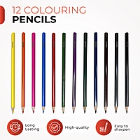 Pack of 144 Classroom Colouring Pencils by Janrax