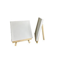 20x20cm Canvas and Wooden Easel Set