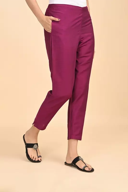 Women Ethnic Trousers - Pink