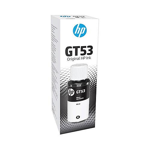HP GT53 Original Black Ink Bottle – Pigment-Based | ~4000 Pages Yield | Smart Tank / Ink Tank