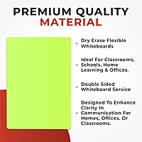 Pack of 12 A5 Assorted Coloured Whiteboards with 12 White Board Marker Pens
