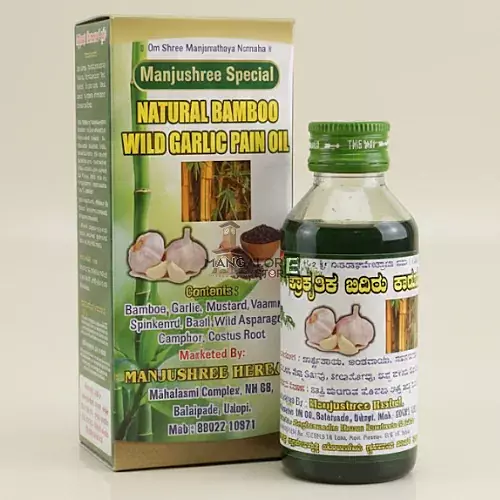 Natural Bamboo Wild Garlic Pain Oil