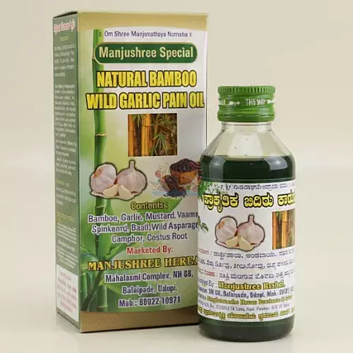 Natural Bamboo Wild Garlic Pain Oil