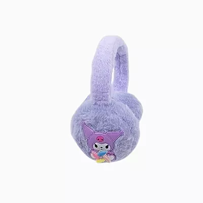 Kuromi Plush Winter Earmuffs – Soft Purple Ear Warmers