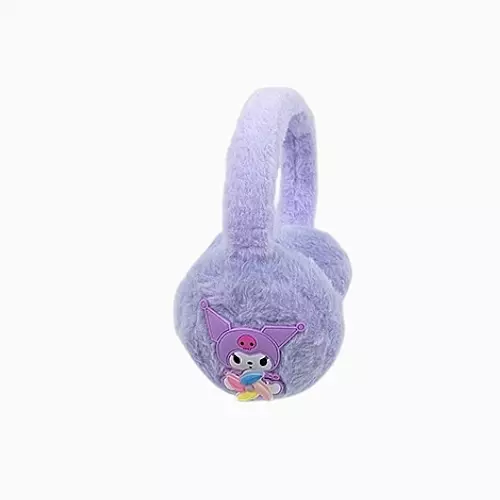 Kuromi Plush Winter Earmuffs – Soft Purple Ear Warmers