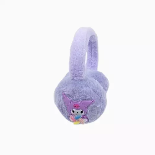 Kuromi Plush Winter Earmuffs – Soft Purple Ear Warmers