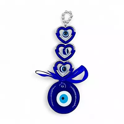 Blue Heart Evil Eye Wall Hanging Ornament for Home Protection