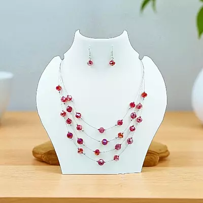 Stylish Layered Necklace & Matching Earrings