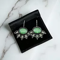 Vibrant & Elegant Stone Dangle Earrings | Colorful Statement Jewelry