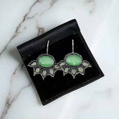 Vibrant & Elegant Stone Dangle Earrings | Colorful Statement Jewelry