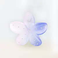 Gradient Flower Hair Claw Clip | Pink & Blue Floral Hair Accessory