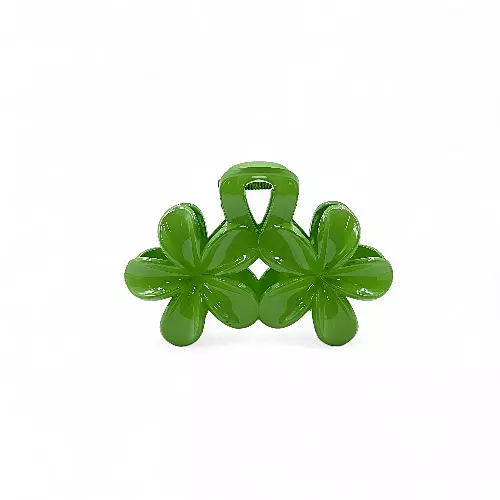 Green Mini Flower Hair Claw Clips
