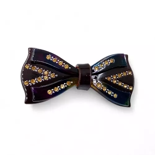 Elegant Rainbow Ribbon Hair Barrette Clip for Women