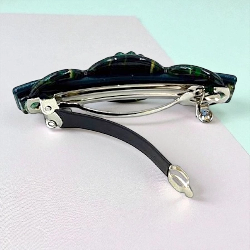 Elegant Flower & Stone Hair Barrette