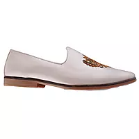 High Class Men's Black Embroidered Loafers