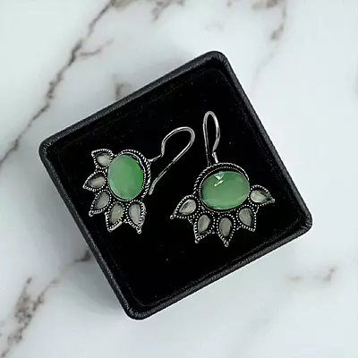 Vibrant & Elegant Stone Dangle Earrings | Colorful Statement Jewelry