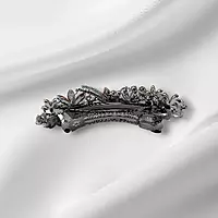 Elegant Multicolor Rhinestone French Barrette for Women | Hair Clip