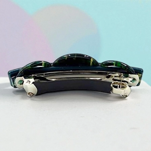 Elegant Flower & Stone Hair Barrette