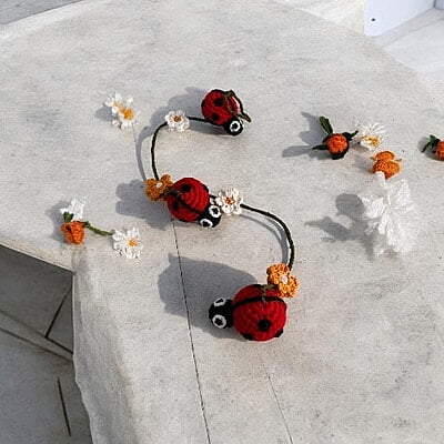 Crochet Ladybug Hanging