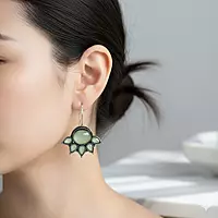 Vibrant & Elegant Stone Dangle Earrings | Colorful Statement Jewelry