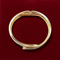 Gold Plated Stylish Open Cuff Bangle Bracelet for Women
